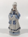 Vintage French Colonial Victorian Style Man and Woman 6" Tall Porcelain Figurine Set of 2