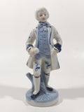 Vintage French Colonial Victorian Style Man and Woman 6" Tall Porcelain Figurine Set of 2