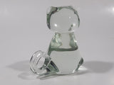 Clear Art Glass 3 1/8" Tall Kitty Cat Figurine