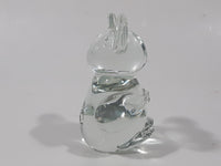 Clear Art Glass 3" Tall Koala Bear Figurine