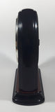 Westminster Chime Faux Wood Black and Brown Plastic 9 1/2" Tall Mantle Clock with Sound