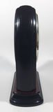 Westminster Chime Faux Wood Black and Brown Plastic 9 1/2" Tall Mantle Clock with Sound