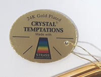 Crystal Temptations Strass Swarovski Crystal 24K Gold Plated Cat ST Clock