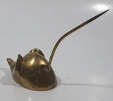 Vintage Brass Mouse Ring Holder Receipt Holder