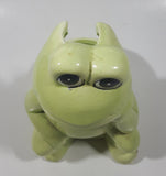 Sitting Green Frog Toilet Brush Holder 6 1/2" Tall Ceramic Figurine Made in Taiwan