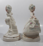 Vintage Holland Molds Colonial Man and Woman 7 1/2" Tall Ceramic Figurine Set of 2