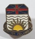 British Columbia Flag Style Enamel Metal Lapel Pin Souvenir Travel Collectible