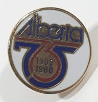 Alberta 75th Anniversary 1905 - 1980 5/8" Enamel Metal Lapel Pin