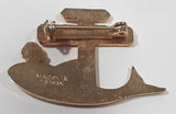 Vintage Lions Club Tofino BC Pacific Terminus Trans Canada Highway Orca Killer Whale 1" x 1 1/2" Enamel Metal Lapel Pin