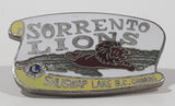 Vintage Lions Club Sorrento Shuswap Lake B.C. Canada 3/4" x 1 1/4" Enamel Metal Lapel Pin