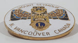 Vintage Lions Club Mount Seymour North Vancouver Canada 1 3/8" Enamel Metal Lapel Pin