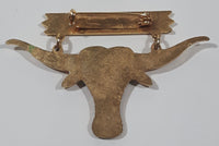 Vintage Lions Club Fernie B.C. Bar-B-Q Champs 1 1/2" x 2 1/4" Enamel Metal Lapel Pin