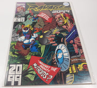 March 1993 Marvel Comics Ravage 2099 How Can One Man Hope To Win.. ..Against The Mighty Mutroids? #4 Comic Book On Board in Bag Signed by Paul Ryan