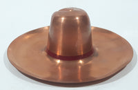 Vintage Mexican Sombrero Western Cowboy Hat 4" Copper Metal Ash Tray