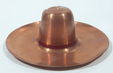 Vintage Mexican Sombrero Western Cowboy Hat 4" Copper Metal Ash Tray