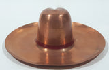 Vintage Mexican Sombrero Western Cowboy Hat 4" Copper Metal Ash Tray