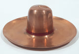 Vintage Mexican Sombrero Western Cowboy Hat 4" Copper Metal Ash Tray