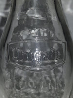 Vintage Unigate 5 1/4" Tall Embossed Glass Milk Bottle