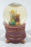 Disney Store Exclusive Fairies Tinkerbell Sitting On Spools of Thread 3 1/2" Tall Miniature Footed Resin Snow Globe with Tag