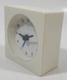 Small White Square Shaped 2 7/8" Tall Nightstand Alarm Clock