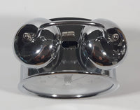Quartz Reveil Battery Operated Chrome 5 3/4" Tall Twin Bell Alarm Clock