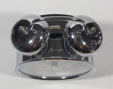 Quartz Reveil Battery Operated Chrome 5 3/4" Tall Twin Bell Alarm Clock