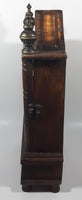 Cathedral Style 15 3/8" Tall Wood Cased Mantle Clock with Drawer