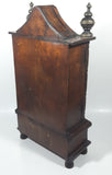 Cathedral Style 15 3/8" Tall Wood Cased Mantle Clock with Drawer