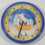 Vintage Lorus Quartz Disney Donald Duck 10" Circular Blue Plastic Wall Clock