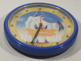 Vintage Lorus Quartz Disney Donald Duck 10" Circular Blue Plastic Wall Clock