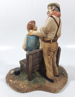 Vintage 1970 Naturecraft "Bowlers" No. 808 Hand Painted Stoneware Sculpture