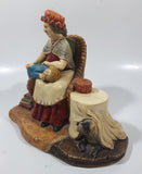 Vintage 1981 Naturecraft "Grandma's Comfort" No. 882 Hand Painted Stoneware Sculpture
