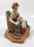 Vintage 1981 Naturecraft "Grandma's Comfort" No. 882 Hand Painted Stoneware Sculpture
