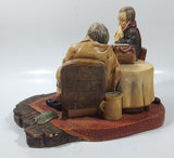 Vintage 1970s Naturecraft "Doctor's Dilemma" No. 854 Hand Painted Stoneware Sculpture