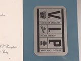 06/28/00 Vancouver Grizzlies NBA Molson Draft Party Invitation From Owner Michael Hensley and V.I.P. Pass Card 8 1/2" x 12" Frame
