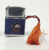 Rare Vintage Auer Mickey Mouse Miniature Blue Lighter with Orange Tassle Made in Japan