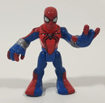 2012  Hasbro Playskool Marvel Super Hero Squad Adventures Spider-Man 2 1/2" Tall Toy Action Figure C-015D