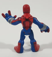 2012  Hasbro Playskool Marvel Super Hero Squad Adventures Spider-Man 2 1/2" Tall Toy Action Figure C-015D