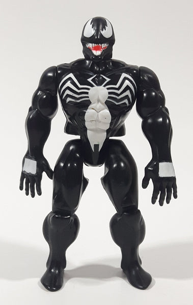 1991 ToyBiz Marvel Super Heroes Electronic Black Venom Talks 5" Tall Toy Action Figure (No Backpack)