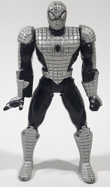 1994 ToyBiz Marvel Spider-Man Animated Series Super Web Shield Armor 5" Tall Toy Action Figure