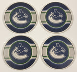 Vancouver Canucks NHL Ice Hockey 4 1/4" Round Cork Backed Ceramic Drink Coaster Set of 4