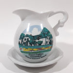 Vintage Green Gables Cavendish Prince Edward Island 4 1/2" Tall Miniature Ceramic Pitcher Bowl and Jug