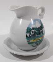 Vintage Green Gables Cavendish Prince Edward Island 4 1/2" Tall Miniature Ceramic Pitcher Bowl and Jug