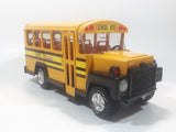 2005 Buddy L Imperial Toy Corporation School Bus Yellow 9 1/4" Long Pressed Steel Toy Car Vehicle with Opening Door