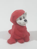 2000 McDonald's Disney 102 Dalmatians #29 Fuzzy Red Flocked Over Sized Pajamas 2 3/8" Tall Toy Figure