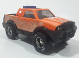 2002 FunRise Tonka Hasbro Truck Orange Pressed Steel and Plastic Die Cast Toy Car Vehicle with Opening Tail Gate