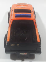 2002 FunRise Tonka Hasbro Truck Orange Pressed Steel and Plastic Die Cast Toy Car Vehicle with Opening Tail Gate