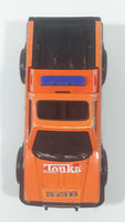 2002 FunRise Tonka Hasbro Truck Orange Pressed Steel and Plastic Die Cast Toy Car Vehicle with Opening Tail Gate