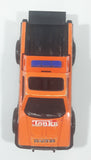 2002 FunRise Tonka Hasbro Truck Orange Pressed Steel and Plastic Die Cast Toy Car Vehicle with Opening Tail Gate