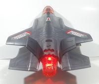 Special Force Lockheed F-22 Raptor 17 1/2" Lights and Sound Plastic Toy Fighter Jet Airplane Missing One Missile